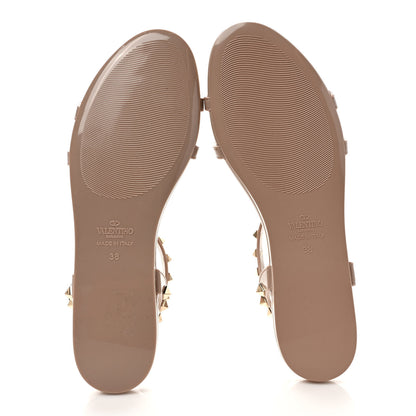 Valentino Garavani PVC Jelly Rockstud Caged Sandals 38 Poudre 5 of 8