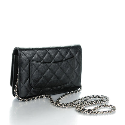 Chanel Caviar Quilted Wallet On Chain WOC Black 3 of 8