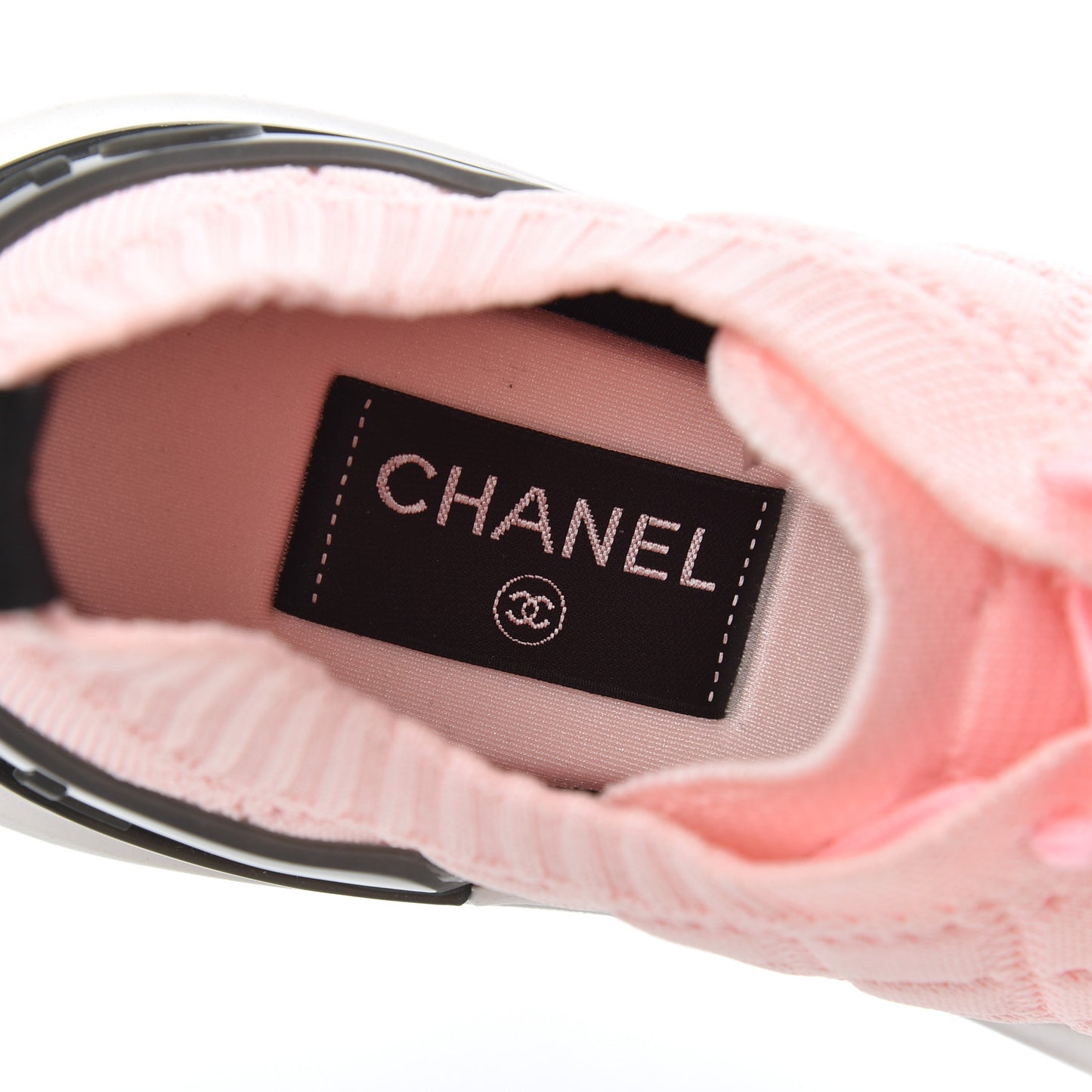 Mixed Fibers Quilted Womens CC Sneakers 39.5 Light Pink