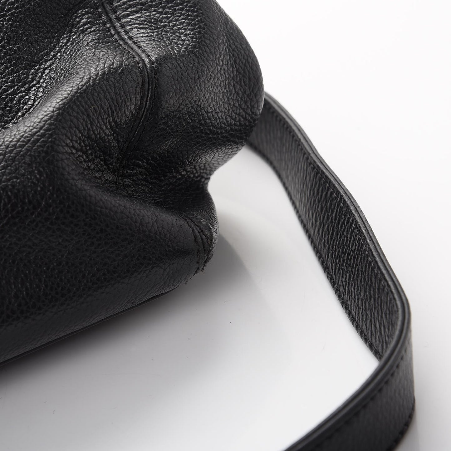 Calfskin Cerf Executive Shopper Tote Black