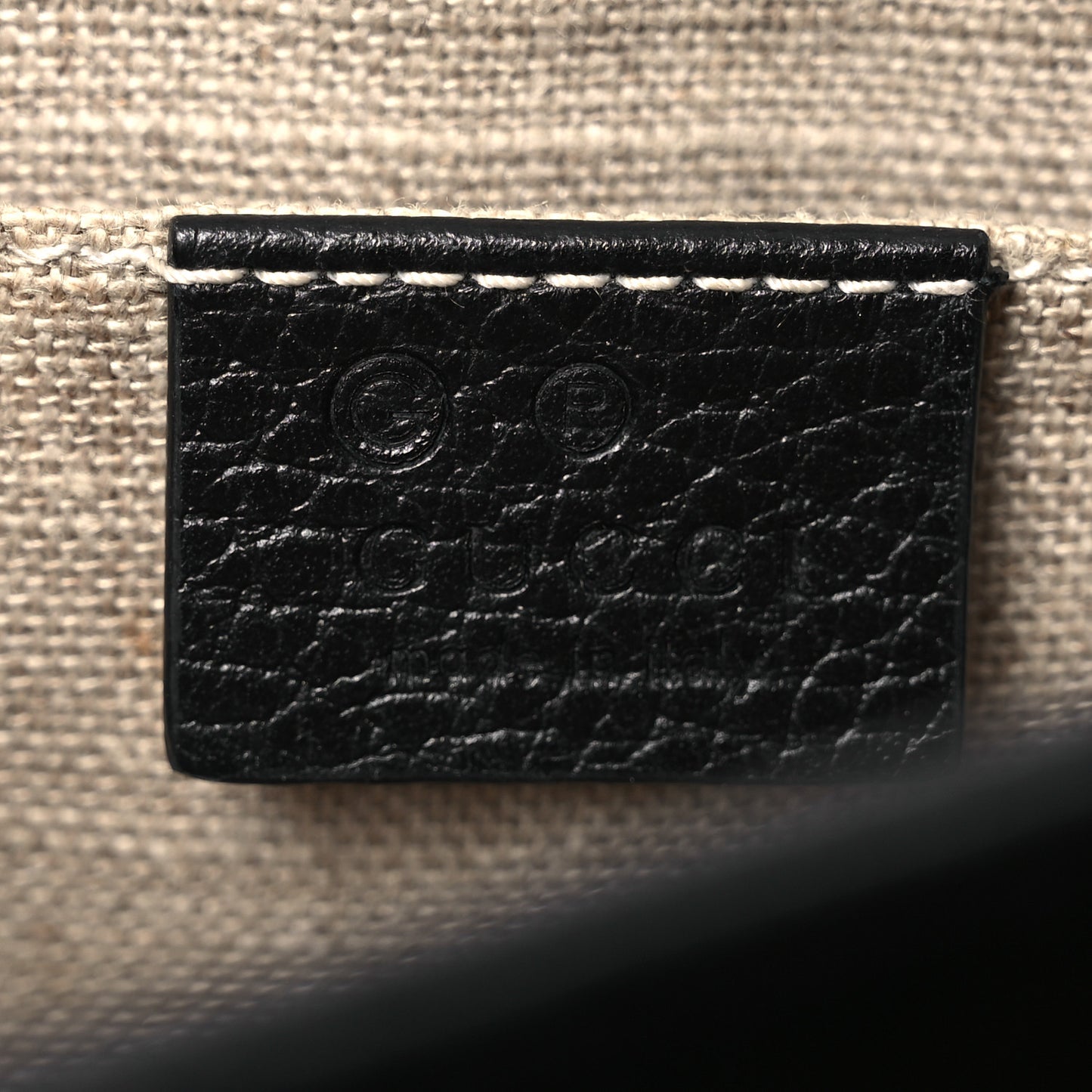 Dollar Calfskin Small Interlocking G Shoulder Bag Black