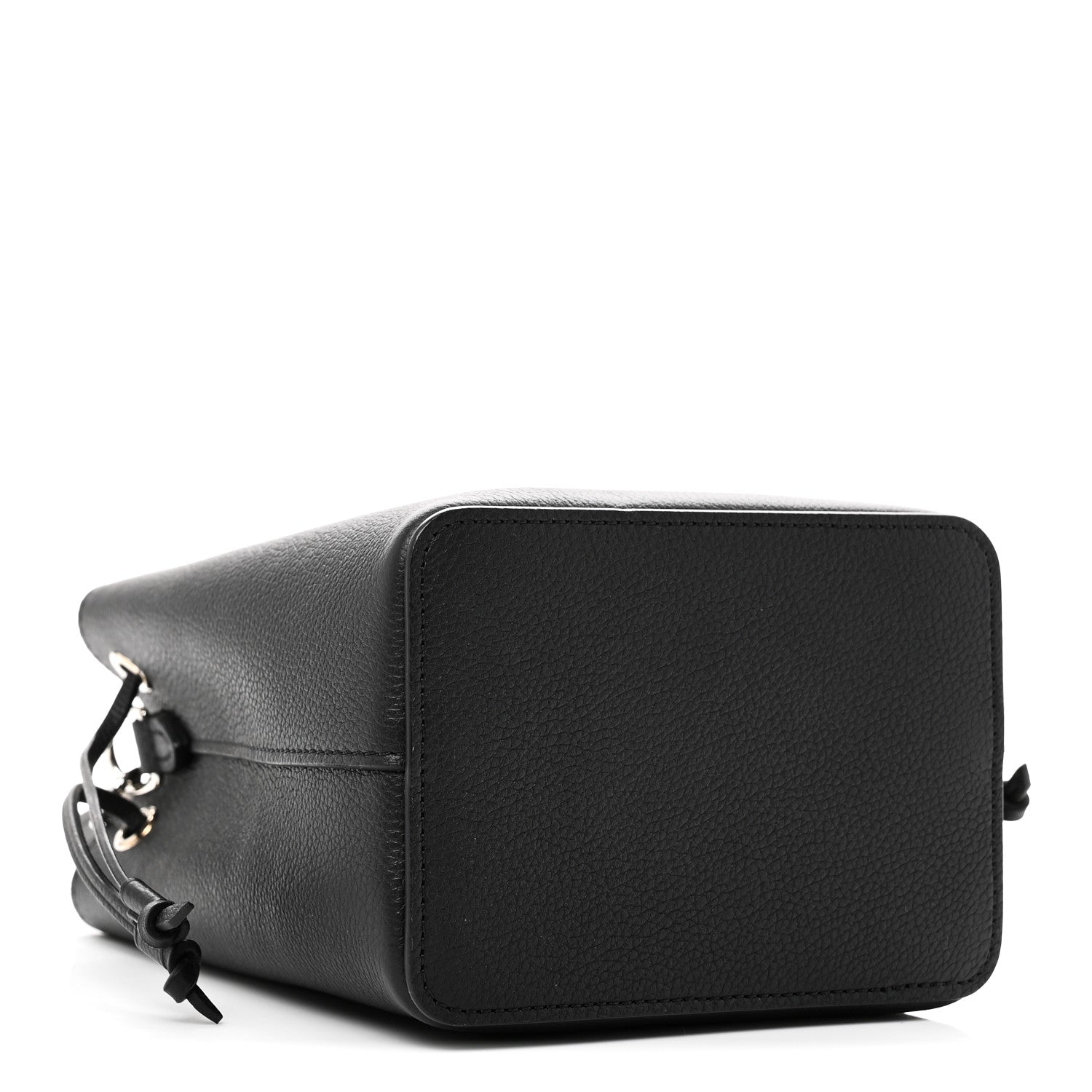 Louis Vuitton Calfskin Nano Lockme Bucket Black 4 of 10