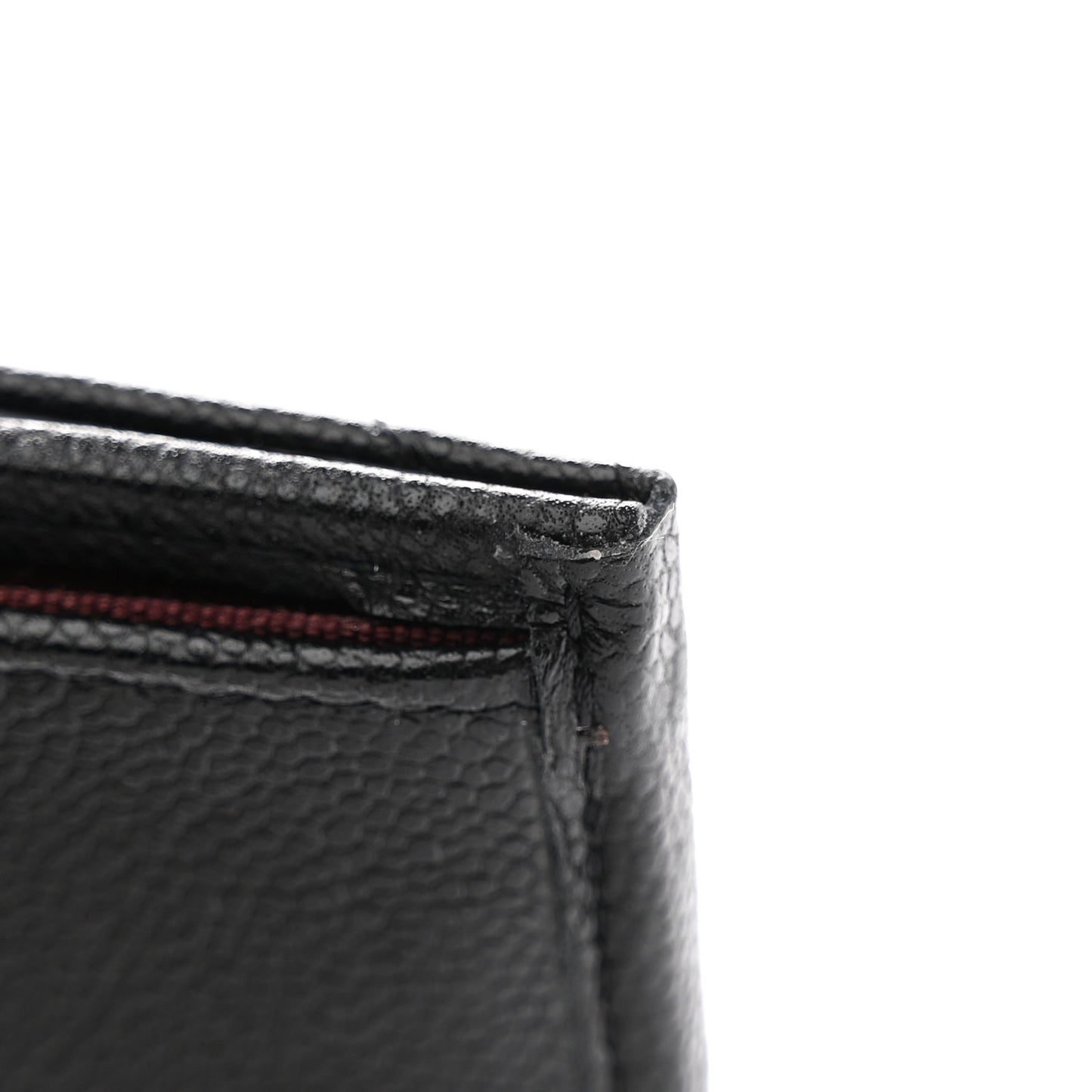 Caviar Quilted Double Flap Wallet Black
