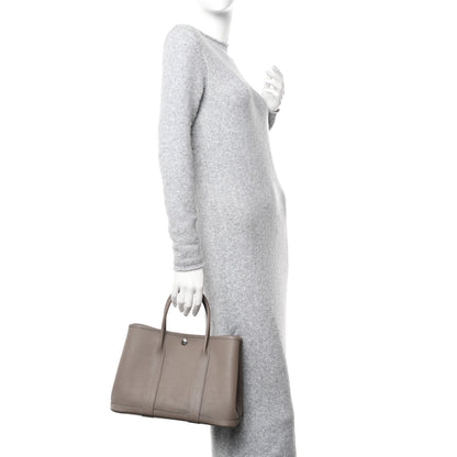 Hermes Vache Country Garden Party 30 TPM Gris Asphalte 2 of 11