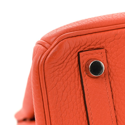 Hermes Togo Birkin 25 Orange Poppy 12 of 13