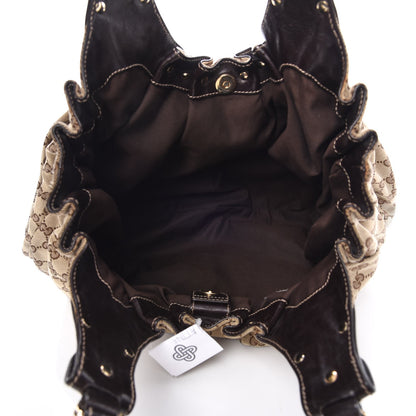 Gucci Monogram Studded Pelham Tote Ebony 5 of 9