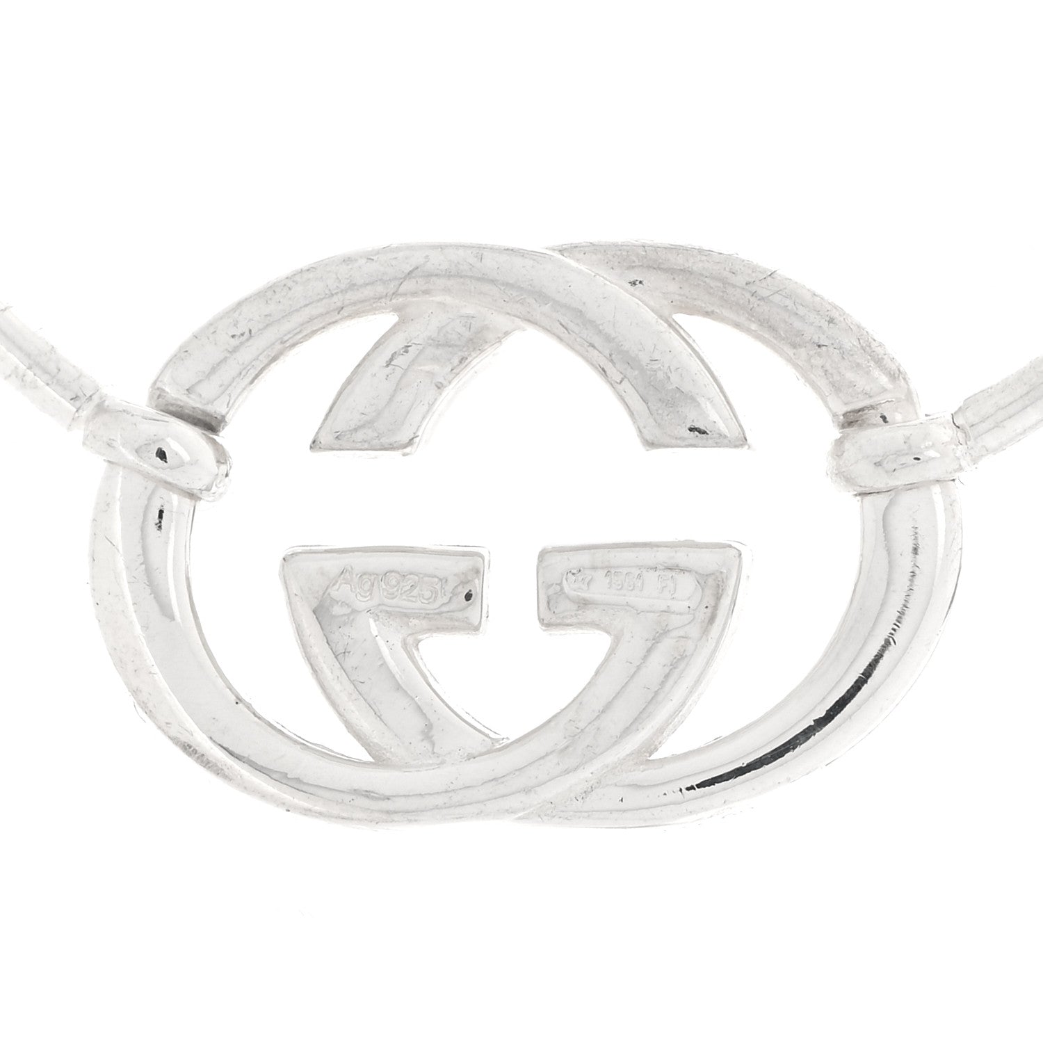 Gucci Sterling Silver Britt Hoop Earrings 4 of 5