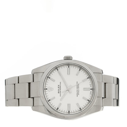 Rolex Stainless Steel 34mm Oyster Perpetual Watch White 114200 2 of 4