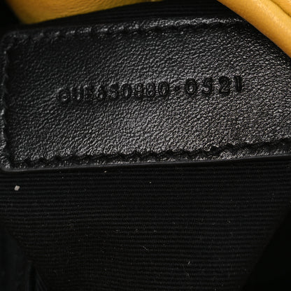 Saint Laurent Lambskin Monogram Loulou Puffer Pouch Clutch Sunflower 8 of 12