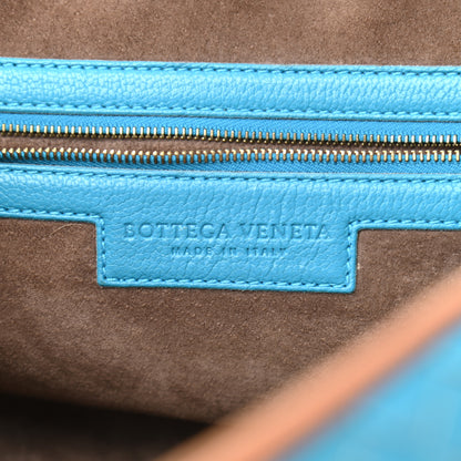 Bottega Veneta Nappa Intrecciato Bowling Bag Blue 6 of 13