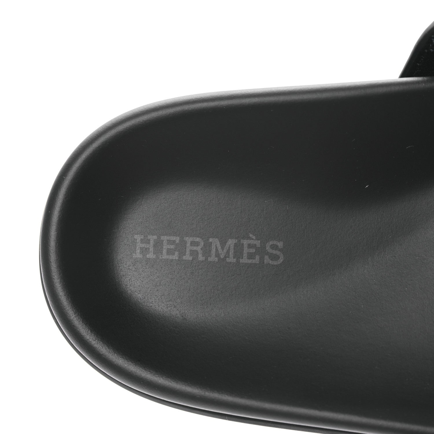 Hermes Calfskin Womens Chypre Sandals 40.5 Black 7 of 8
