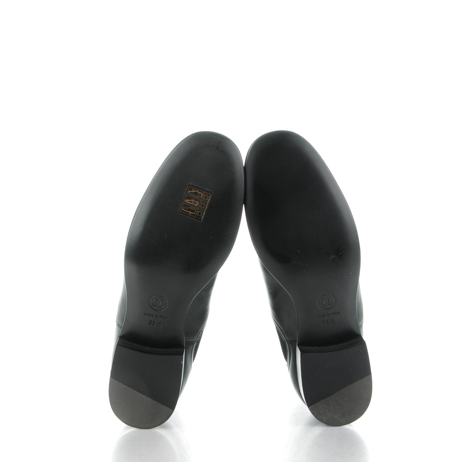 Chanel Calfskin Elastic Short Boots 38.5 Black 5 of 9
