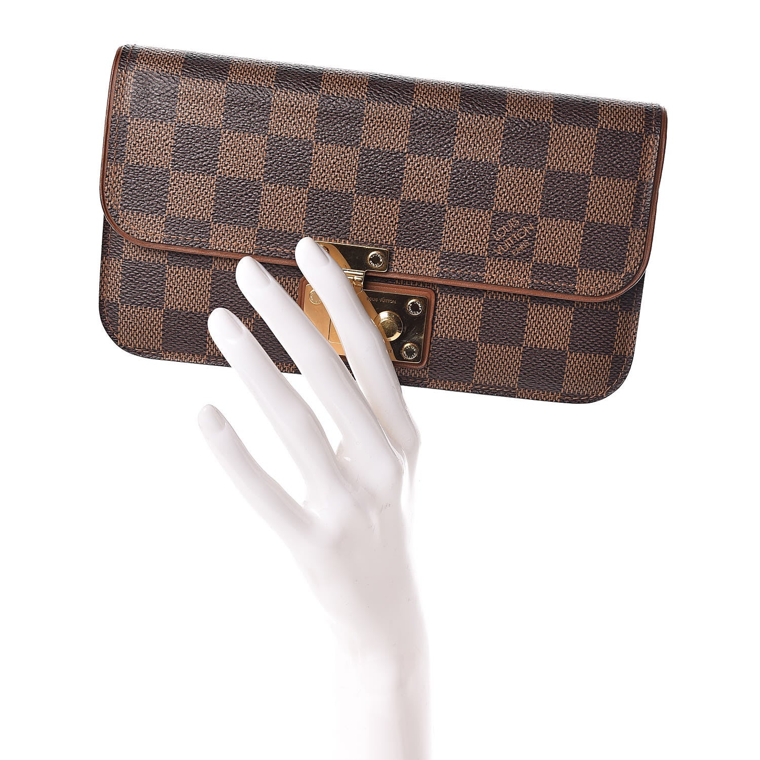 Louis Vuitton Damier Ebene Ascot Wallet 3 of 9