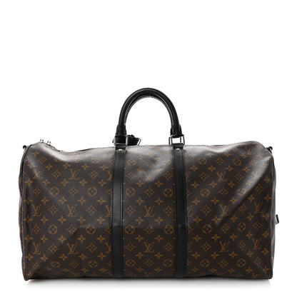 Louis Vuitton Monogram Macassar Keepall Bandouliere 55 1 of 9