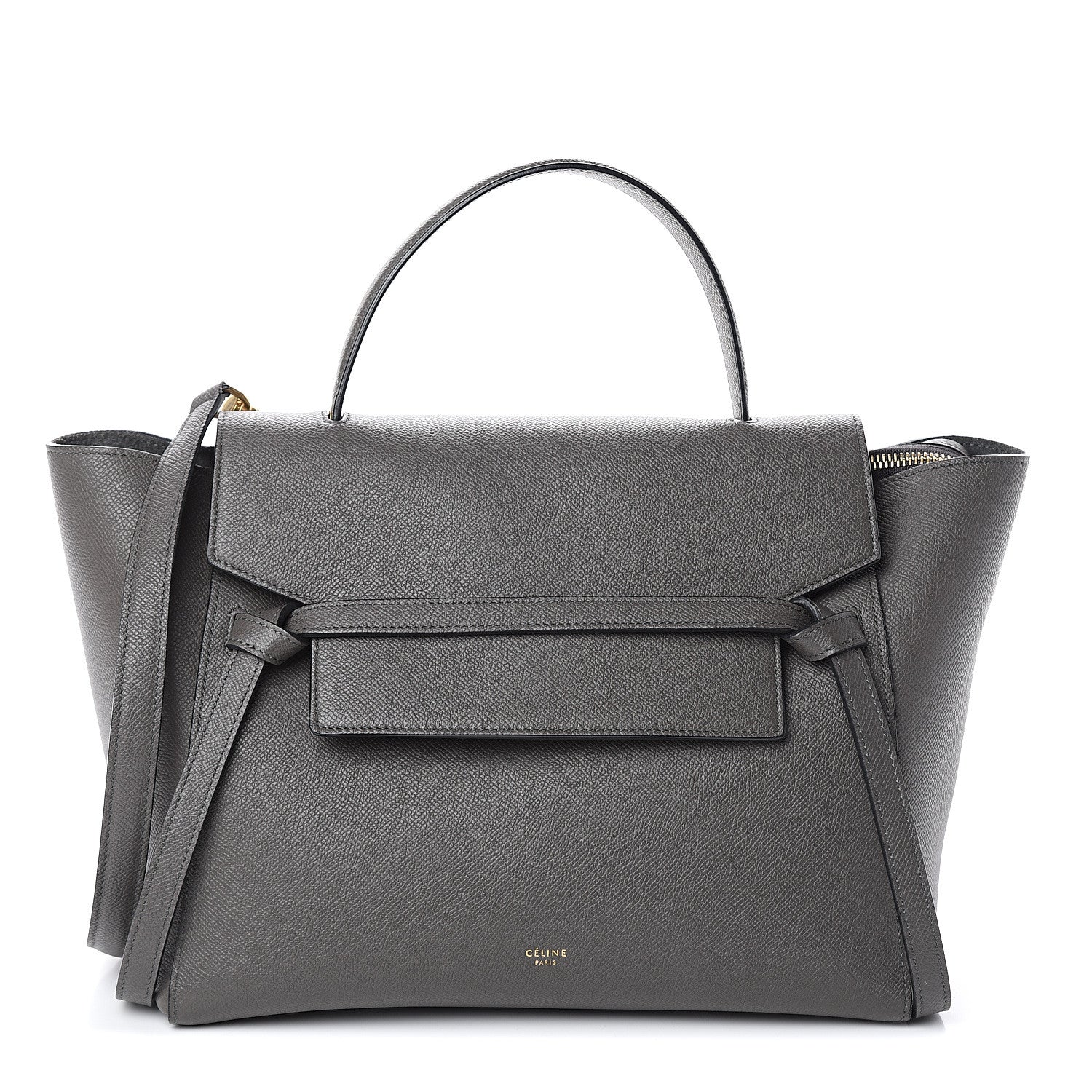 Celine Grained Calfskin Mini Belt Bag Grey 1 of 8
