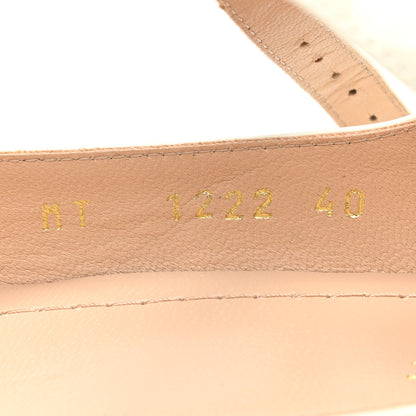 Christian Dior Patent Calfskin Aime Ballet Flats 40 White 8 of 11