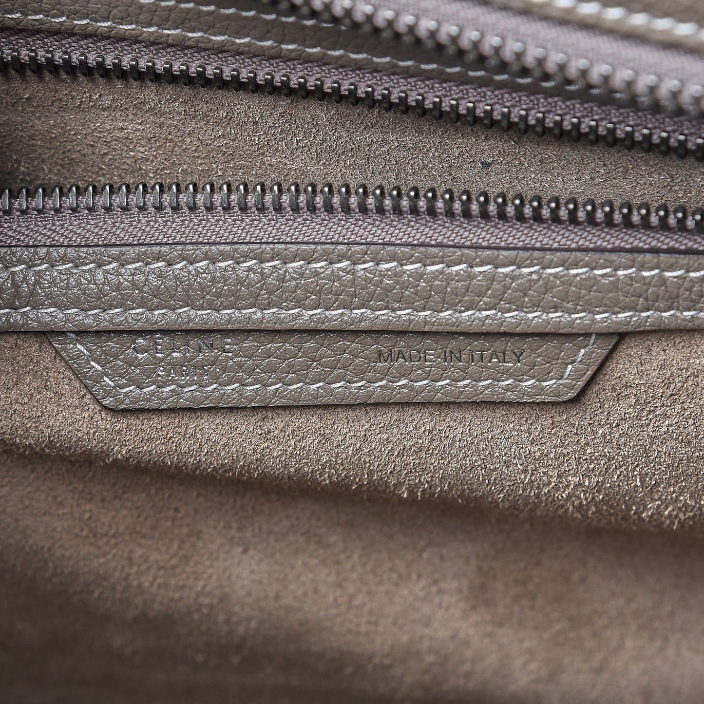 Drummed Calfskin Mini Luggage Souris