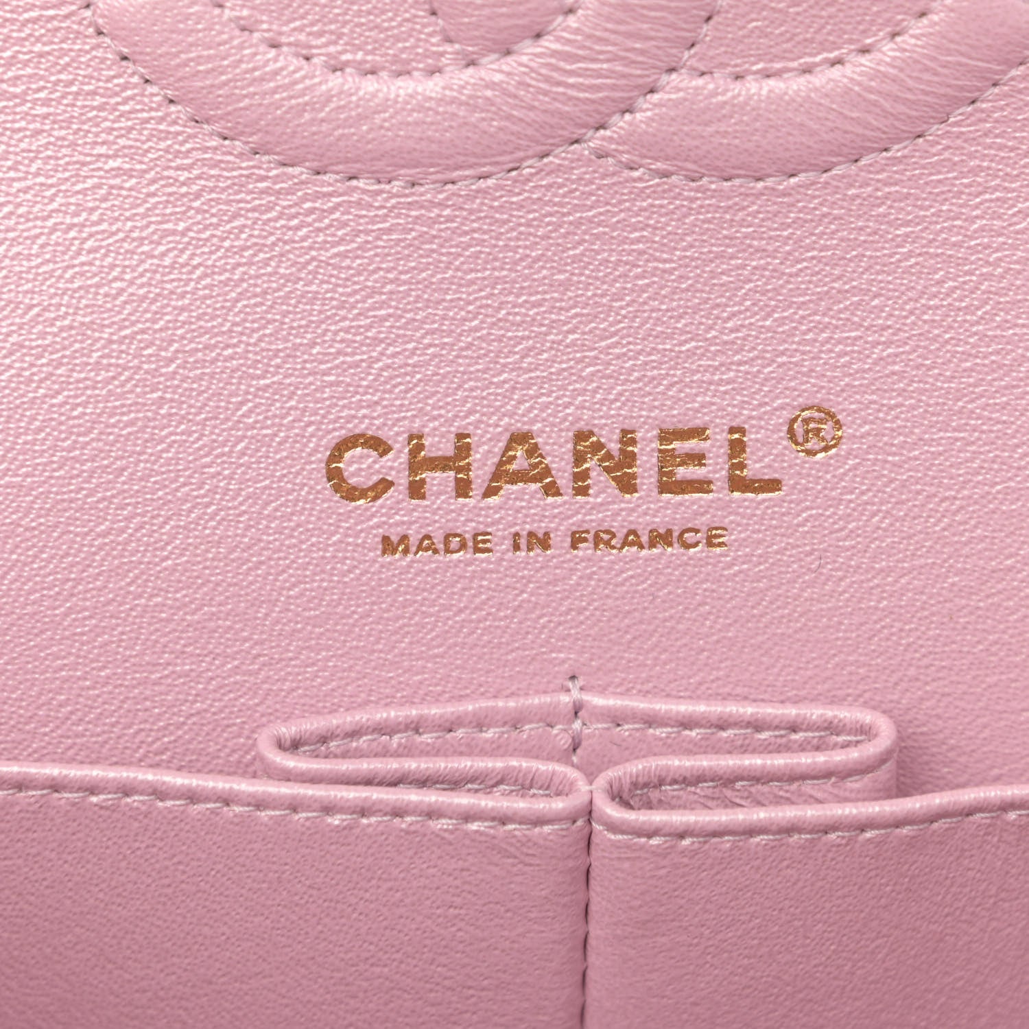 Chanel Iridescent Calfskin Quilted Medium Double Flap Light Pink 6 of 11