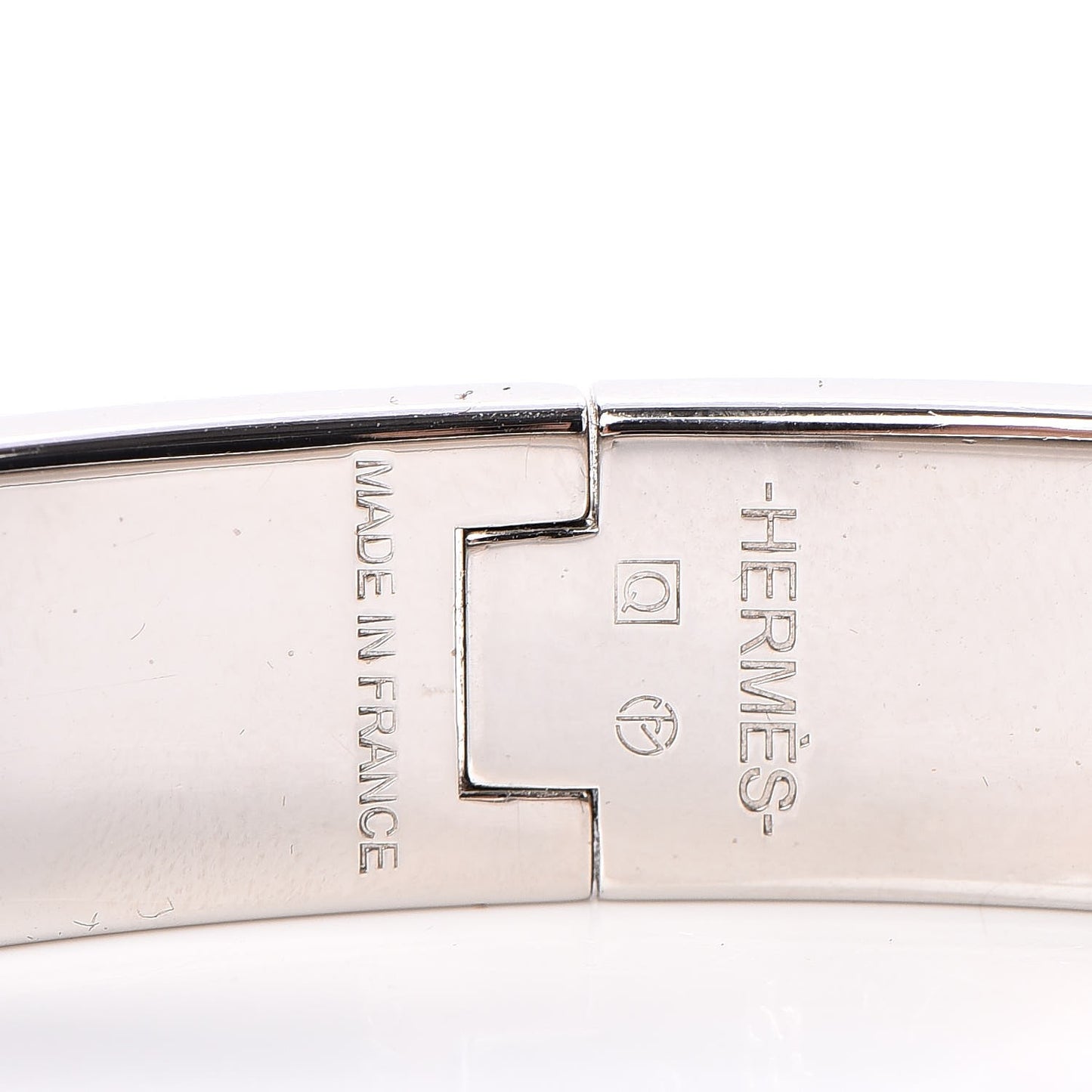 Enamel Narrow Clic Clac H Bracelet GM Black