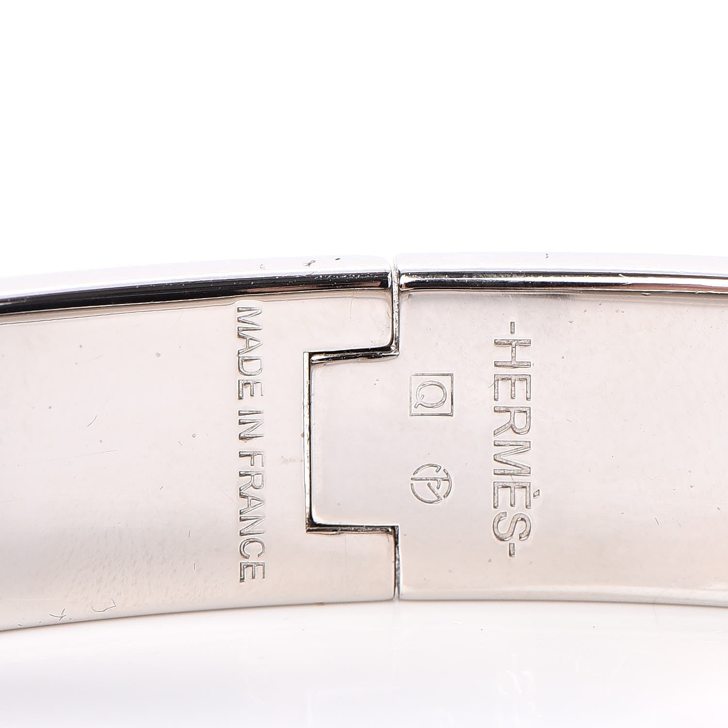 Hermes Enamel Narrow Clic Clac H Bracelet GM Black 4 of 5