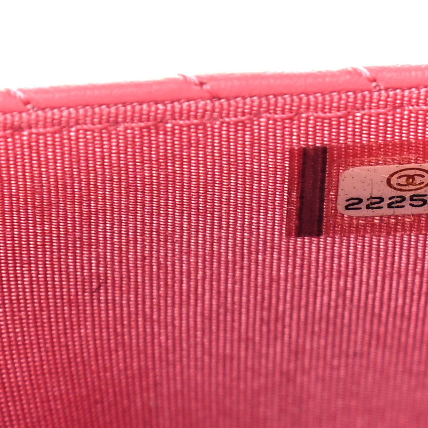 Calfskin Chevron Quilted Boy Wallet On Chain WOC Pink