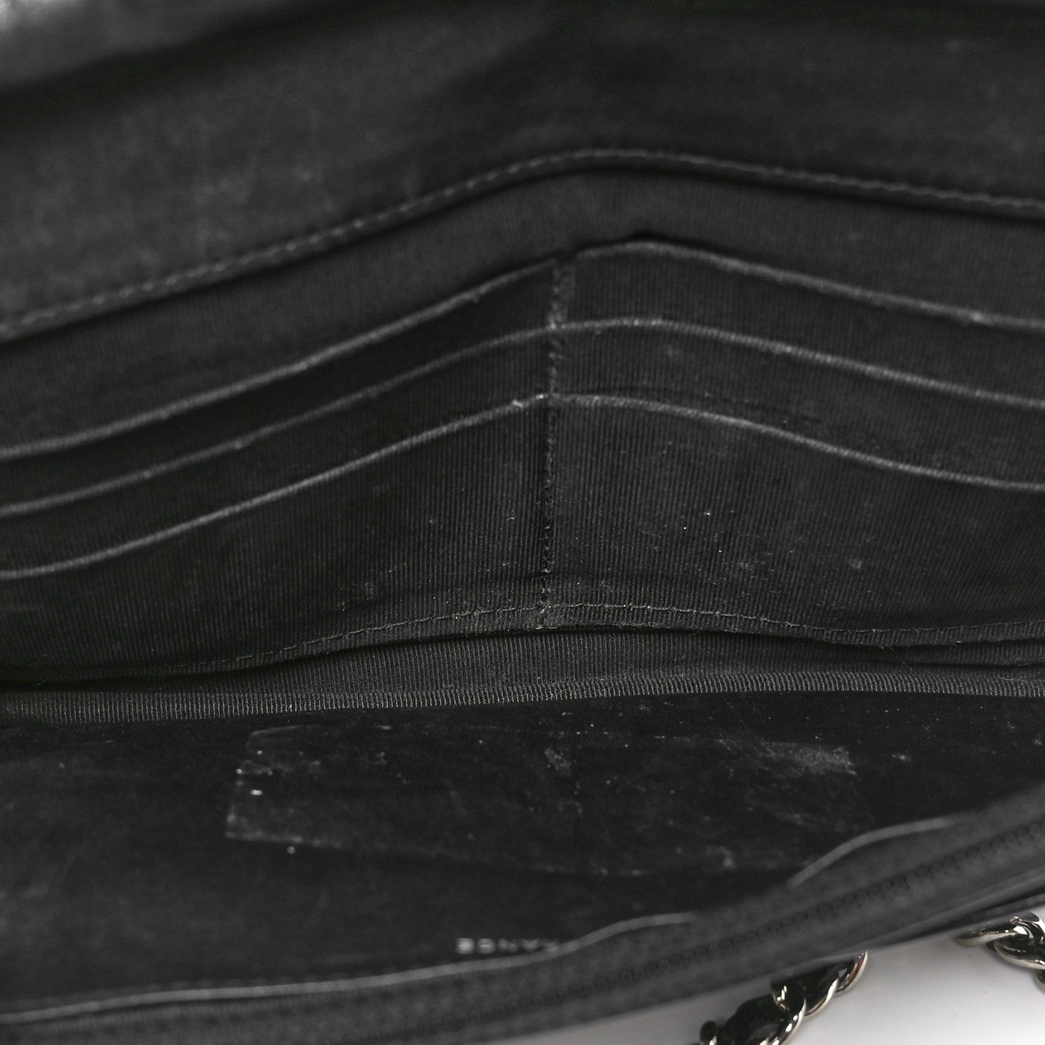 Chanel Patent Quilted Wallet On Chain WOC Black 5 of 13