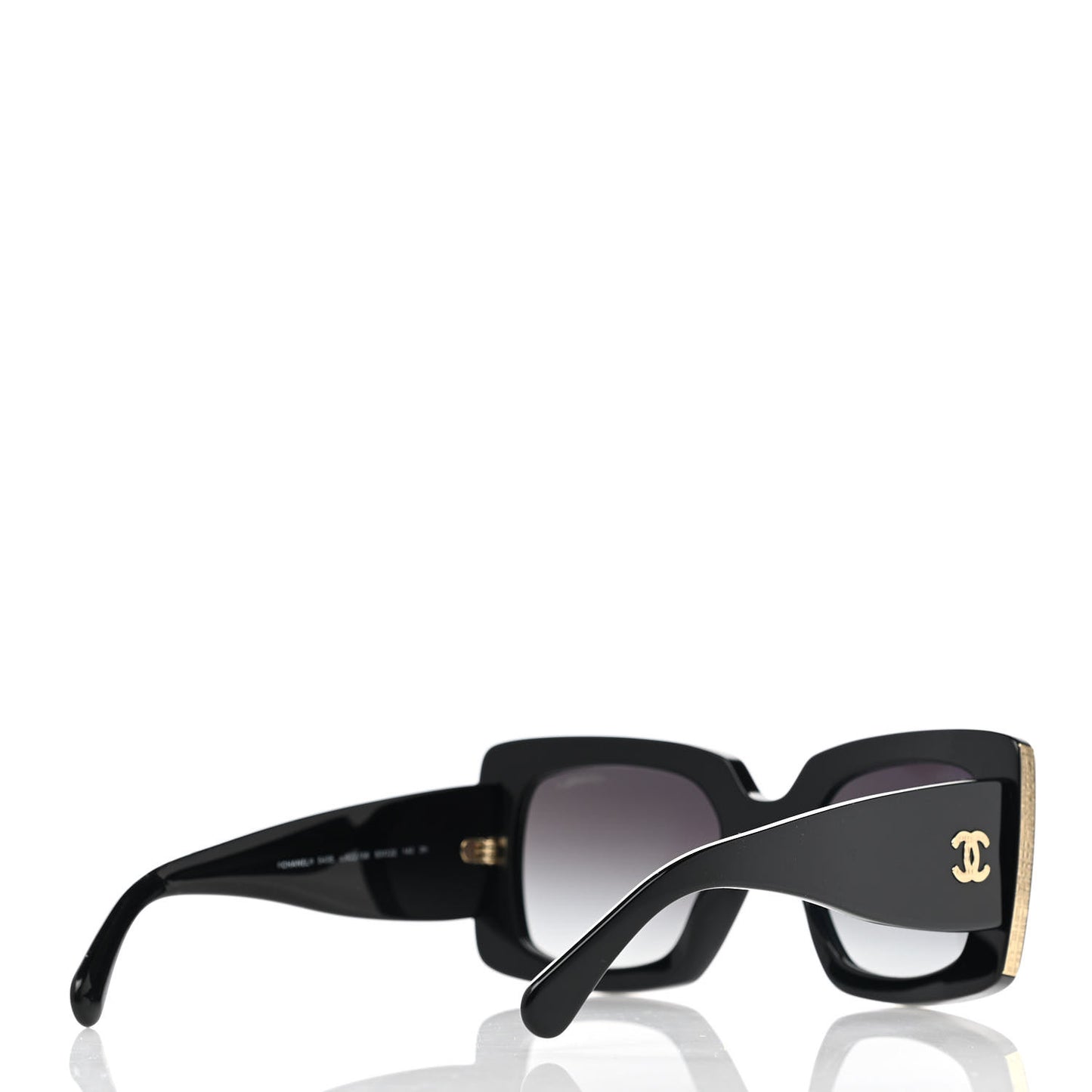 Acetate Rectangle Sunglasses 5435 Black