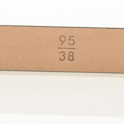 Chanel Striated Patent CC Logo Skinny Belt 95 38 Dark Grey 4 of 8