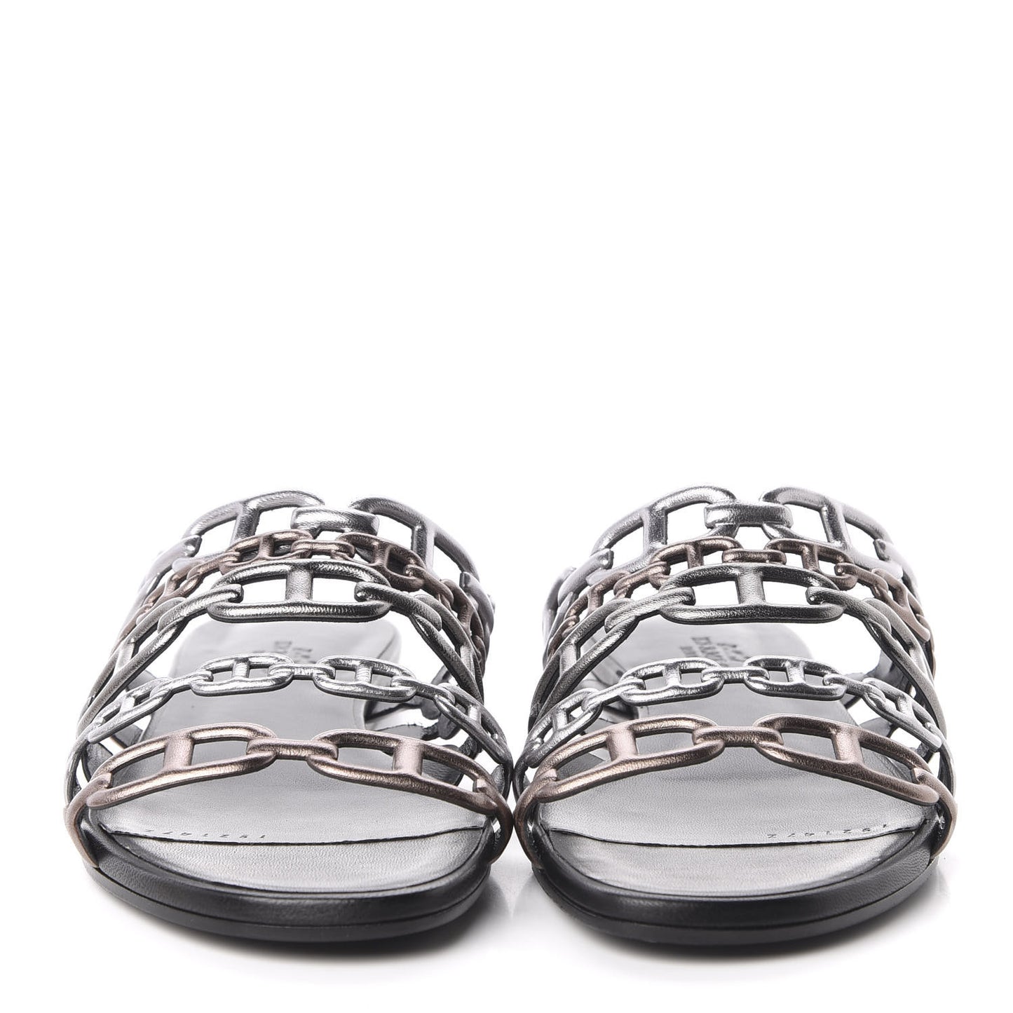 Metallic Nappa Thalassa Sandals 38.5 Multicolore Dore Vieilli