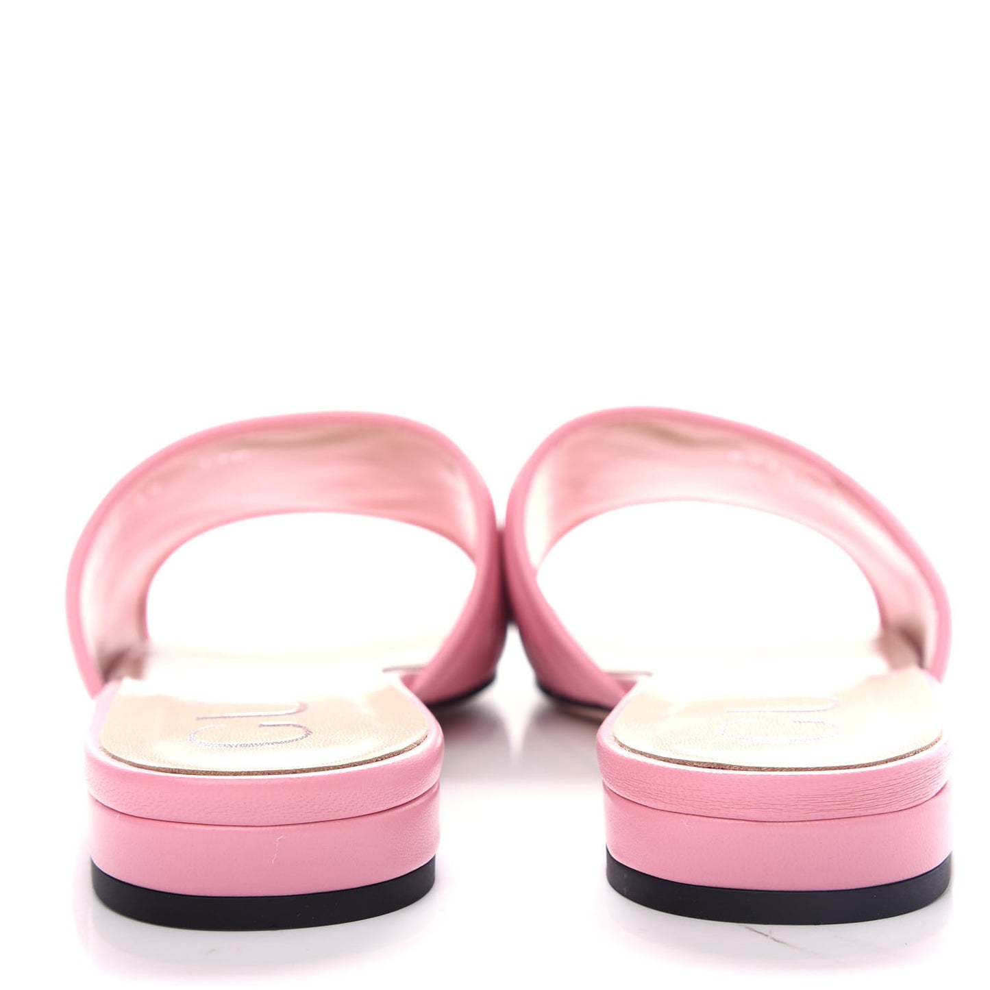 Nappa Matelasse GG Marmont Flat Slide Sandals 39 Wild Rose