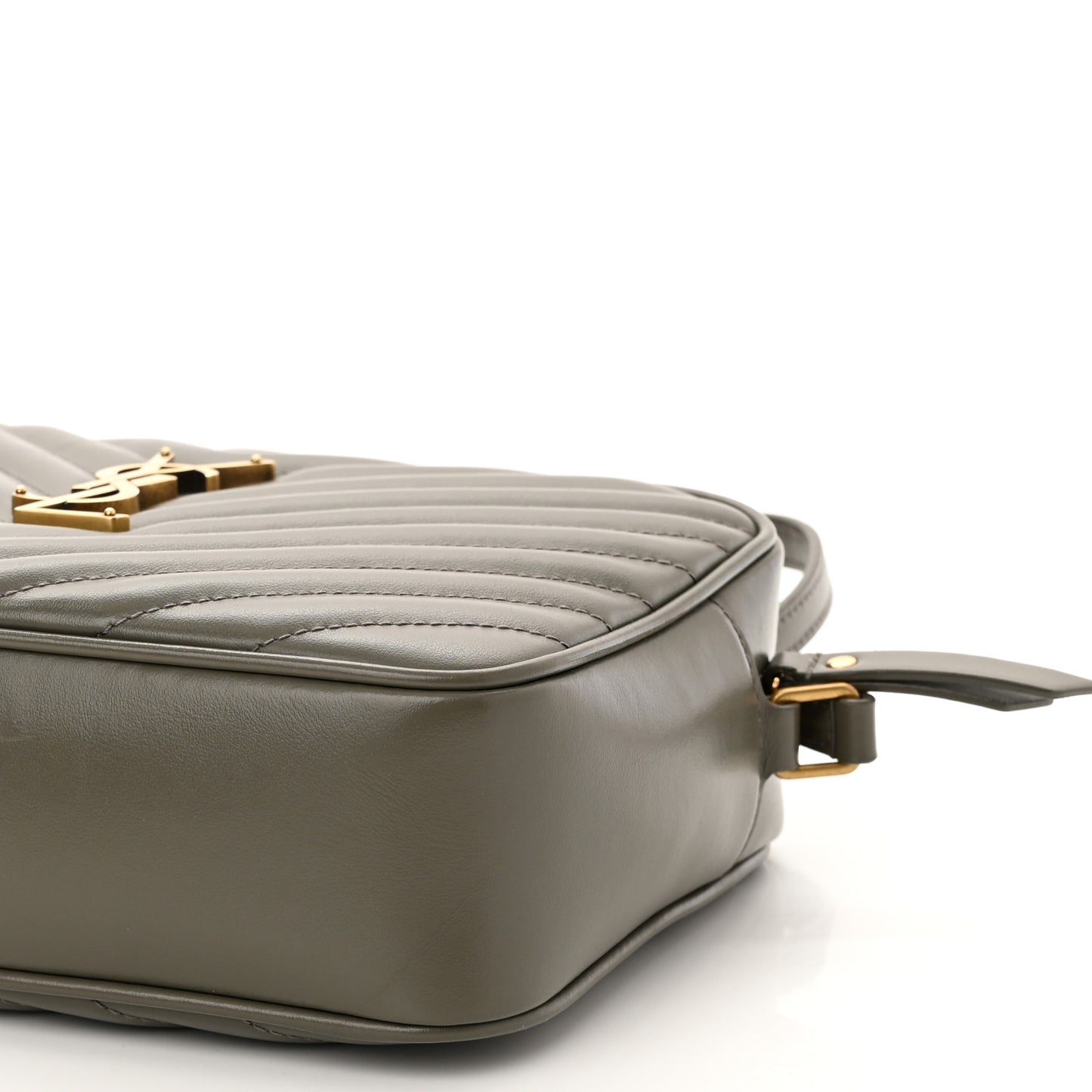 Calfskin Matelasse Monogram Lou Camera Bag Military Olive
