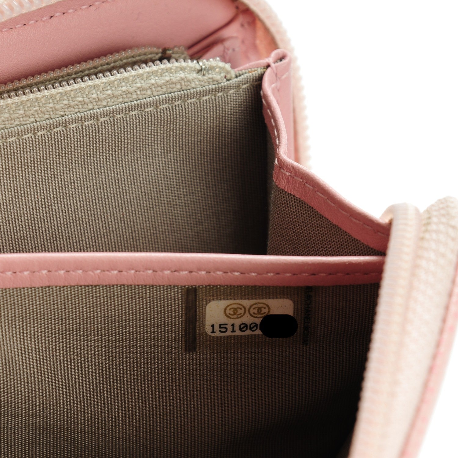 Chanel Caviar Large Timeless CC Zip Around Wallet Pink 8 of 8