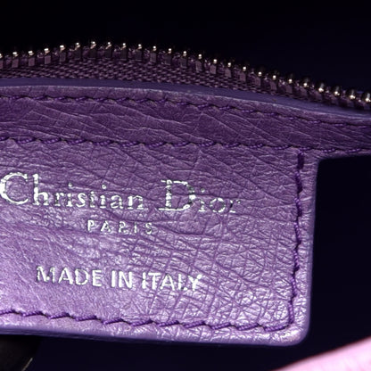 Christian Dior Ostrich Large Lady Dior Purple 7 of 9