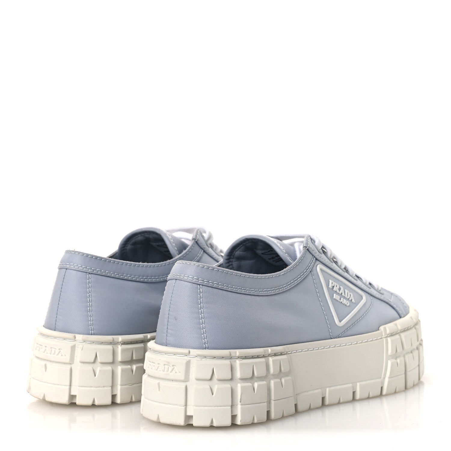Prada Re-Nylon Gabardine Triangle Logo Double Wheel 50mm Sneakers 38 Cielo 5 of 12