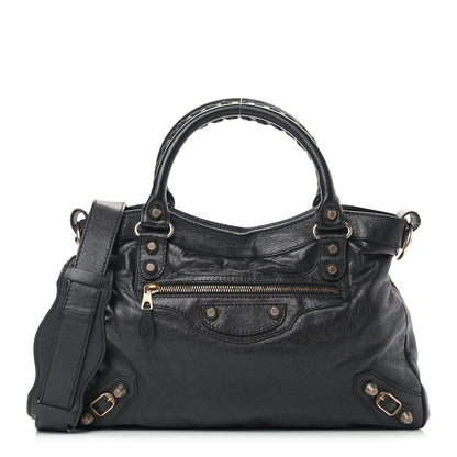 Balenciaga Agneau Giant 12 Rose Gold Hardware Town Black 1 of 12