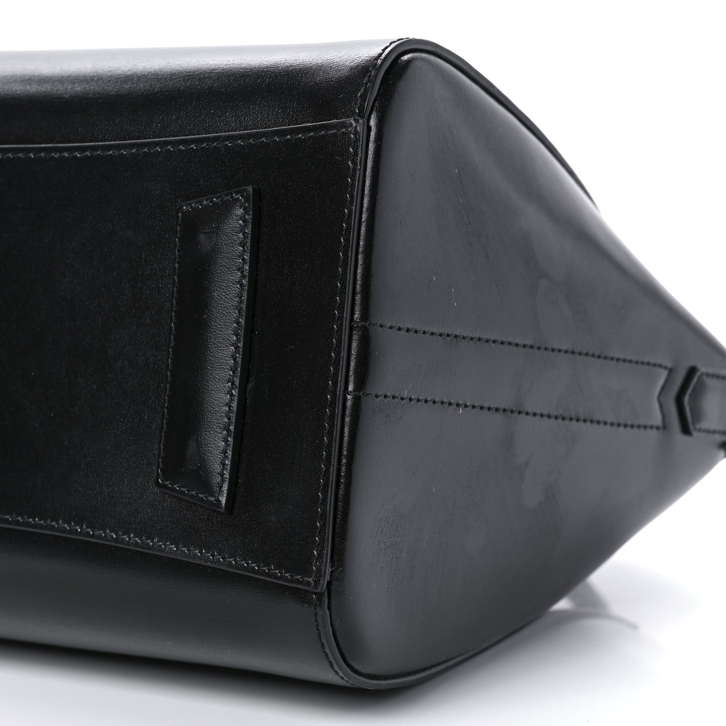 Shiny Lord Calfskin Small Antigona Black
