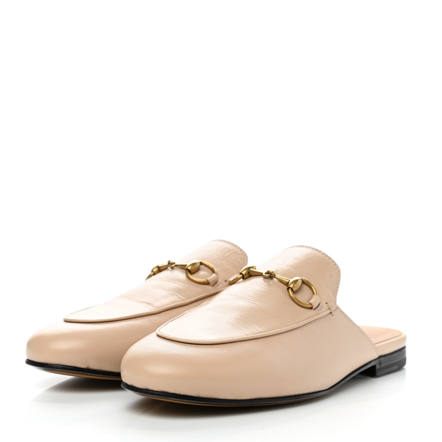 Gucci Malaga Kid Womens Princetown Slippers 36.5 Skin Rose 3 of 7