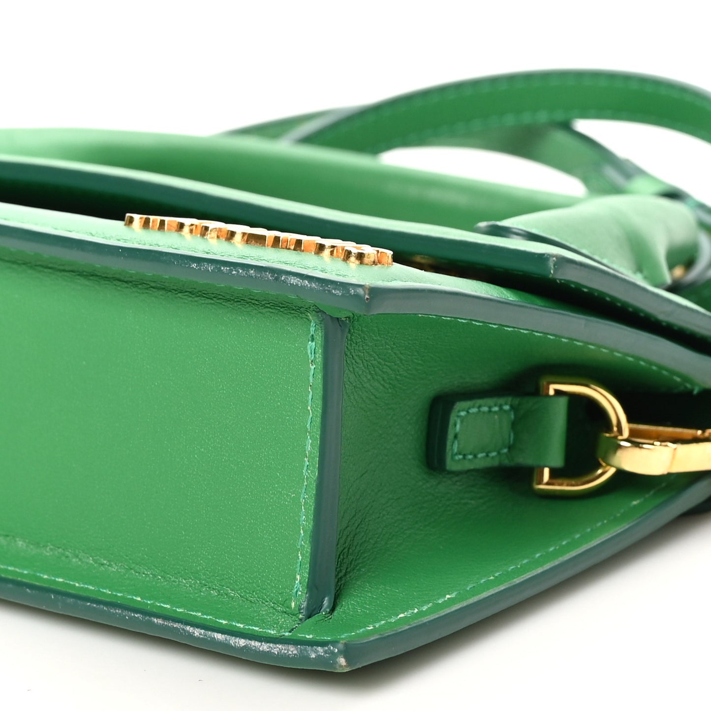 Smooth Calfskin Le Chiquito Long Green