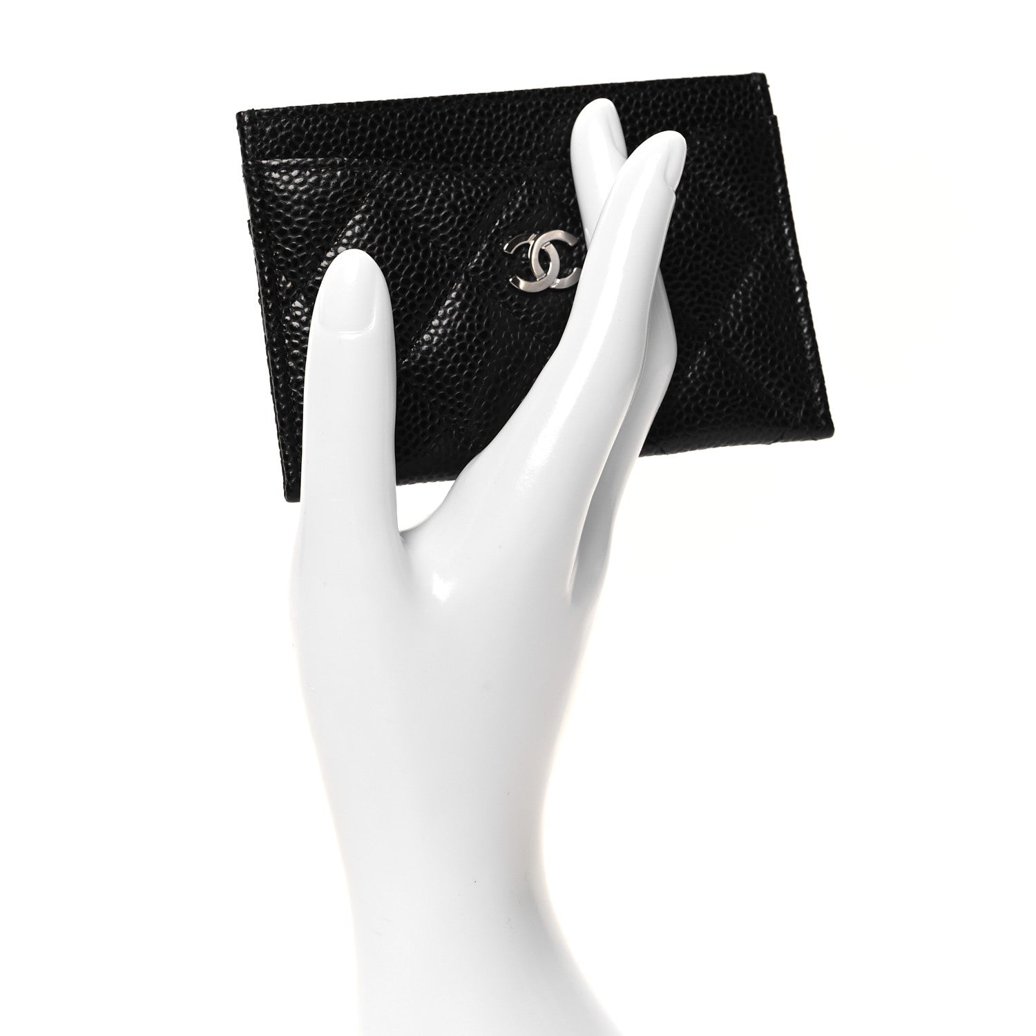 Chanel Caviar Quilted Card Holder Black 2 of 9