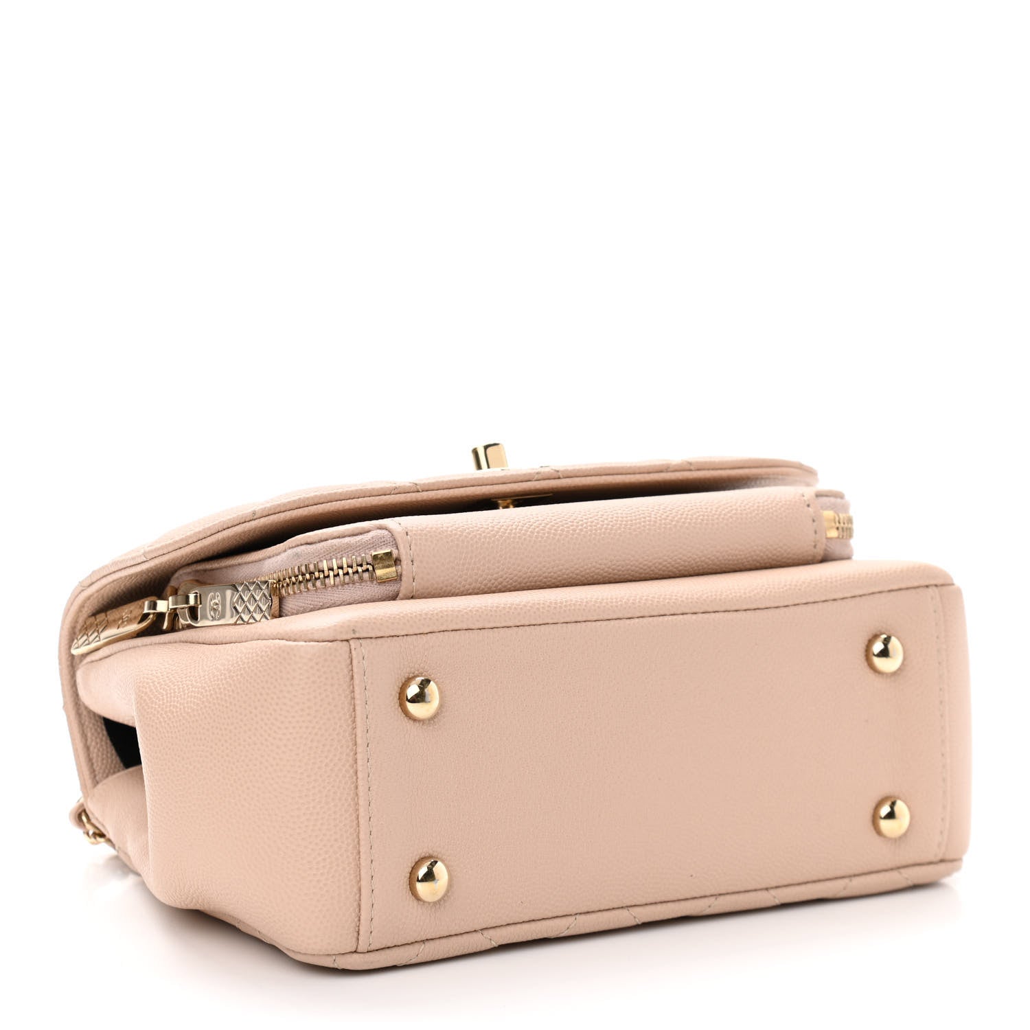 Chanel Caviar Quilted Small Business Affinity Flap Beige 4 of 10