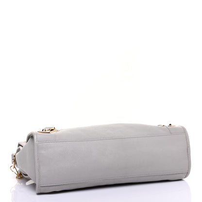 Balenciaga Chevre Gold Metallic Edge Hardware City Gris Glace 4 of 9