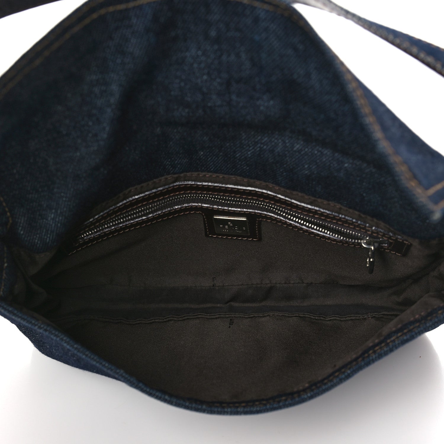 Fendi Denim Baguette Blue 5 of 9