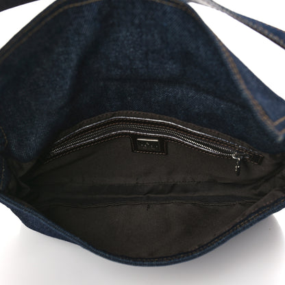 Fendi Denim Baguette Blue 5 of 9
