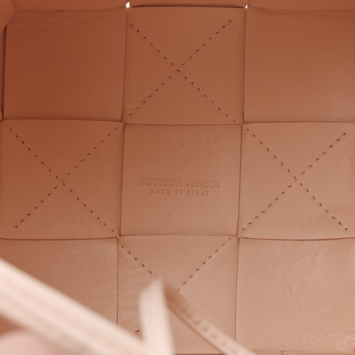 Bottega Veneta Nappa Maxi Intrecciato Cassette Bucket Bag Melon Washed 6 of 10
