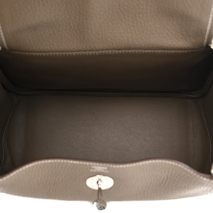 Hermes Taurillon Clemence Lindy 26 Etoupe 5 of 11
