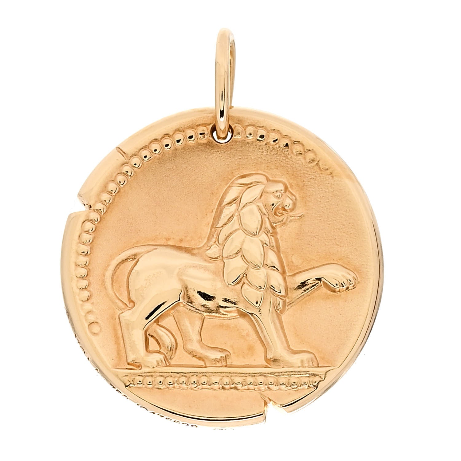 Van Cleef & Arpels 18K Yellow Gold Zodiac Leo Pendant 1 of 5