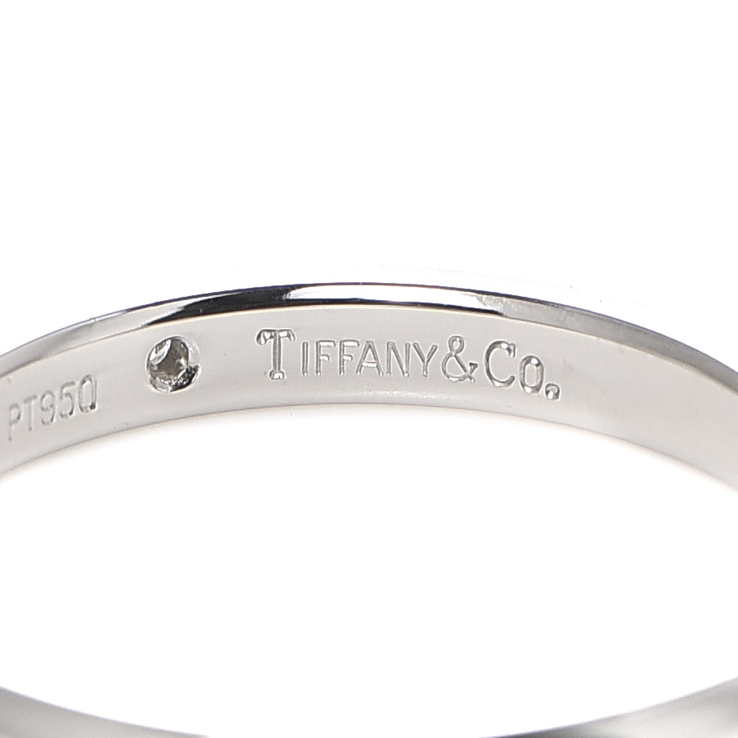 Tiffany Platinum Diamond Elsa Peretti Band Ring 59 8.75 4 of 6
