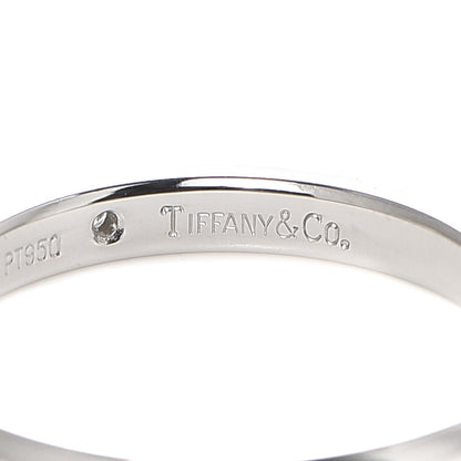 Tiffany Platinum Diamond Elsa Peretti Band Ring 59 8.75 4 of 6