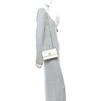 Chanel Glazed Calfskin Quilted Small Flap White 2 of 17