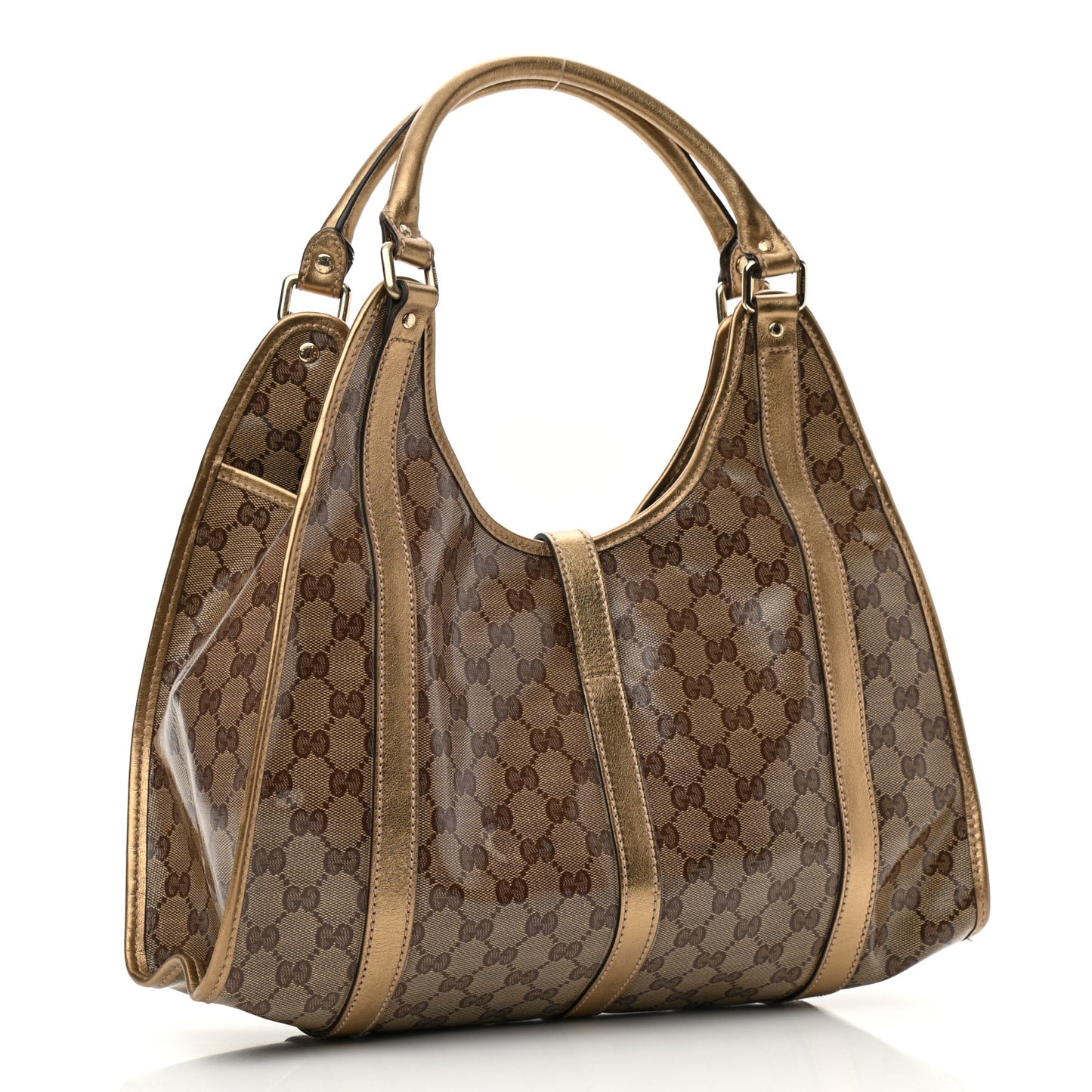 Crystal Monogram Medium Joy Shoulder Bag Bronze